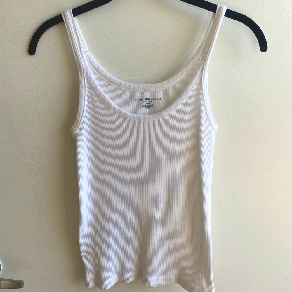Brandy Melville Simple White Tank